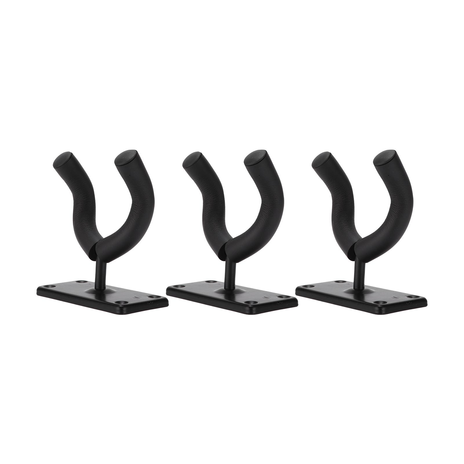 

3Pcs Guitar Hook Wall Mount Holder for Violin Erhu Ukulele with Installation Accessories