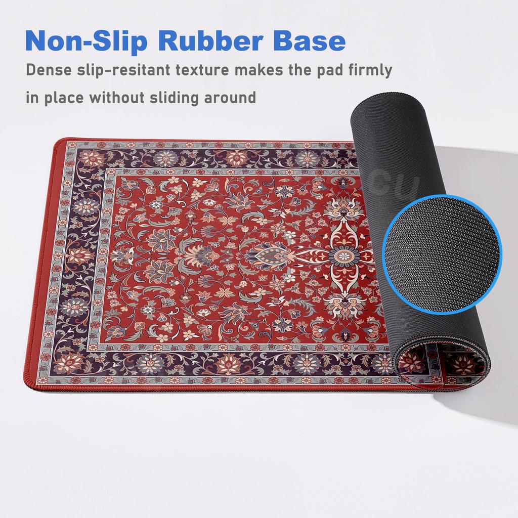 Retro Persian Carpet Pattern Mousepad Computer Gamer Rubber Keyboard Gaming Speed Mousemat Office Desk Accessries Free Shipping
