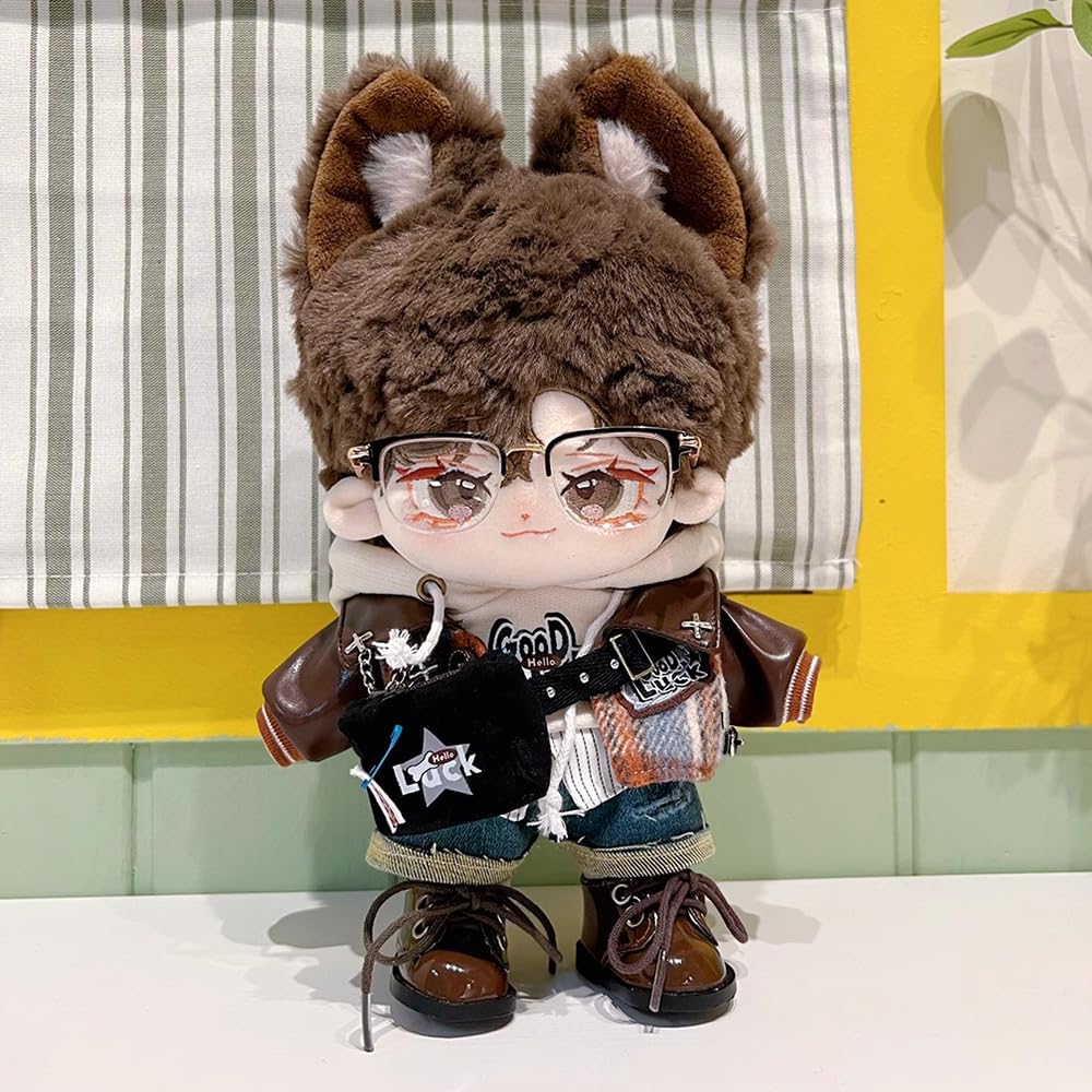 niannyyhouse Ripped Vintage Cool 20cm Plush Cotton Hoodie, Jacket, Jeans, Backpack, Glasses, Shoes, Suit, 10cm, 15cm, Clothes, Doll, Accessories,