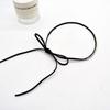 Sparkling Rhinestone Choker Necklace Black Velvets Rope Bowknot Necklace Adjustable Collar Chain Unique Jewelry Ornament