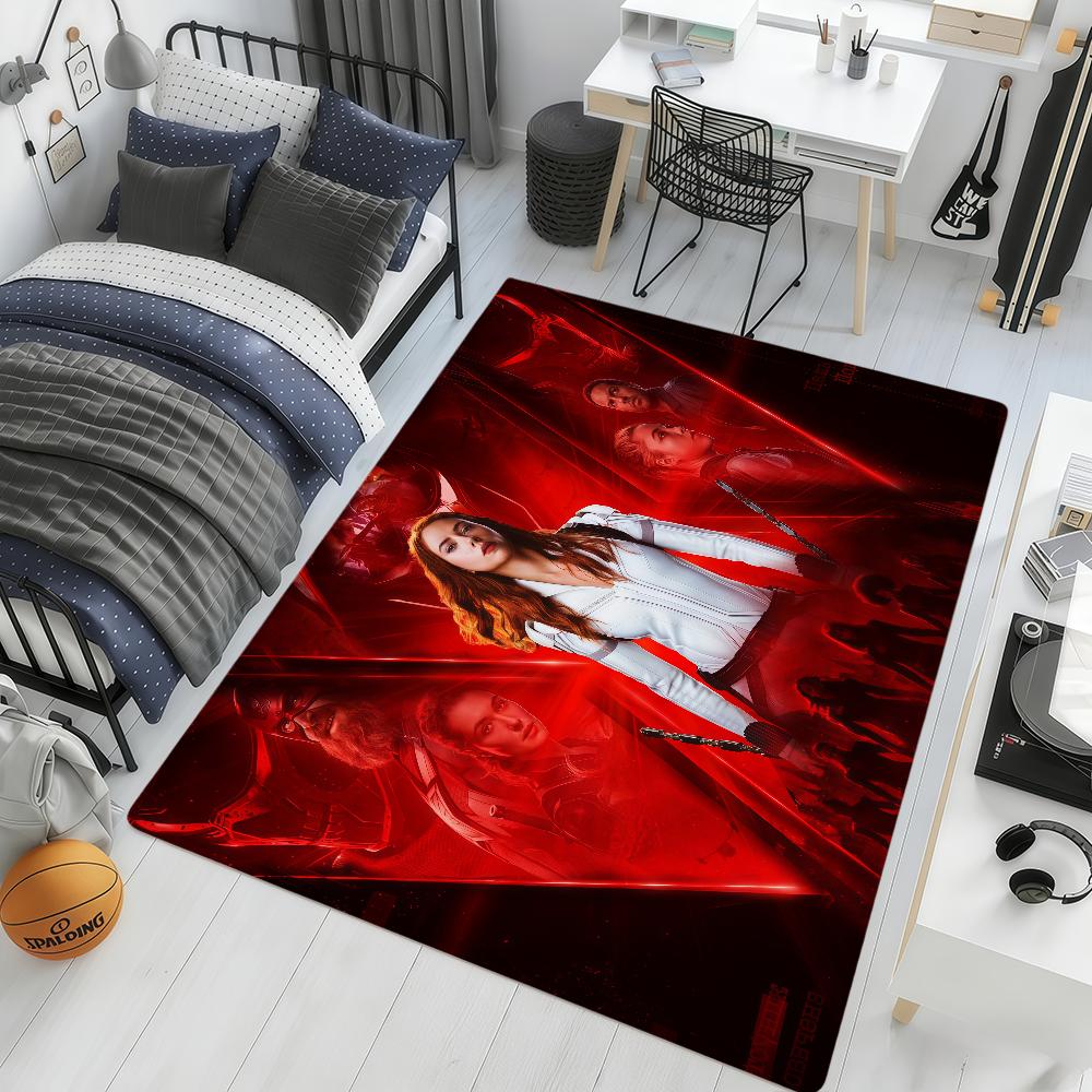 movie cool art b-Black w-Widow ml hogar Bedside Rug Kitchen Bath Floor Mat Hallway Balcony Carpet Entrance Doormat Decor Home