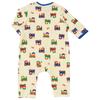 MIKIHOUSE HOT BISCUITS Romper Coverall for Boys and Size Product Girls, Blue, 60cm, Number 70-1201-953