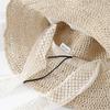 Straw hat women's summer lace-up hollow straw hat sunscreen beach sun hat lace sun hat