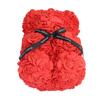 21cm Flower Bear Red Rose Shaped Bear Romantic Valentine"s Day Artificial Flower Bear for Wedding