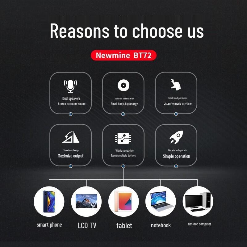 Newman BT72 Wired Multimedia Computer Speakers