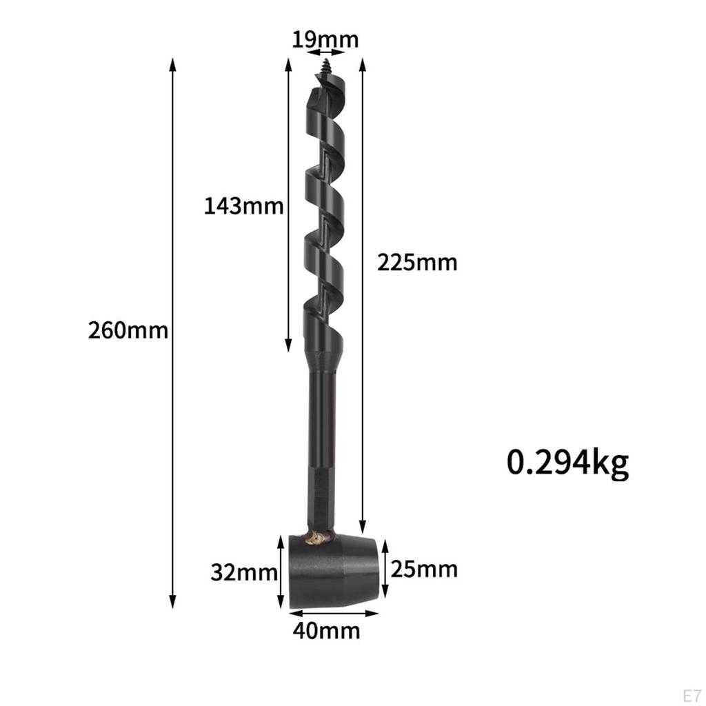 Wood Auger Survival Tools, Heavy Duty Bushcraft Woodworking Spiral Hole Hand Drill for Backpacking
