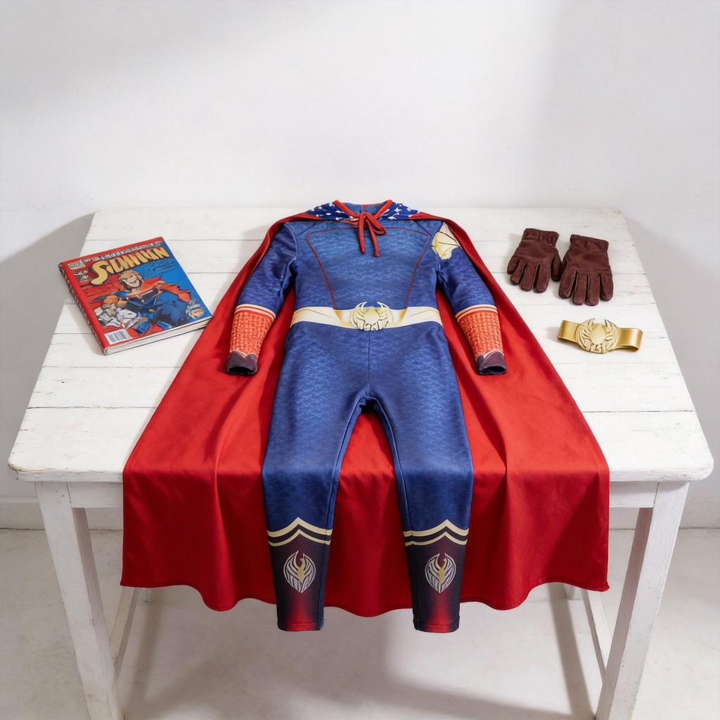 The Boys Homelander Cosplay Costume With Polyester Fabric For Stage Performances And Conventions
