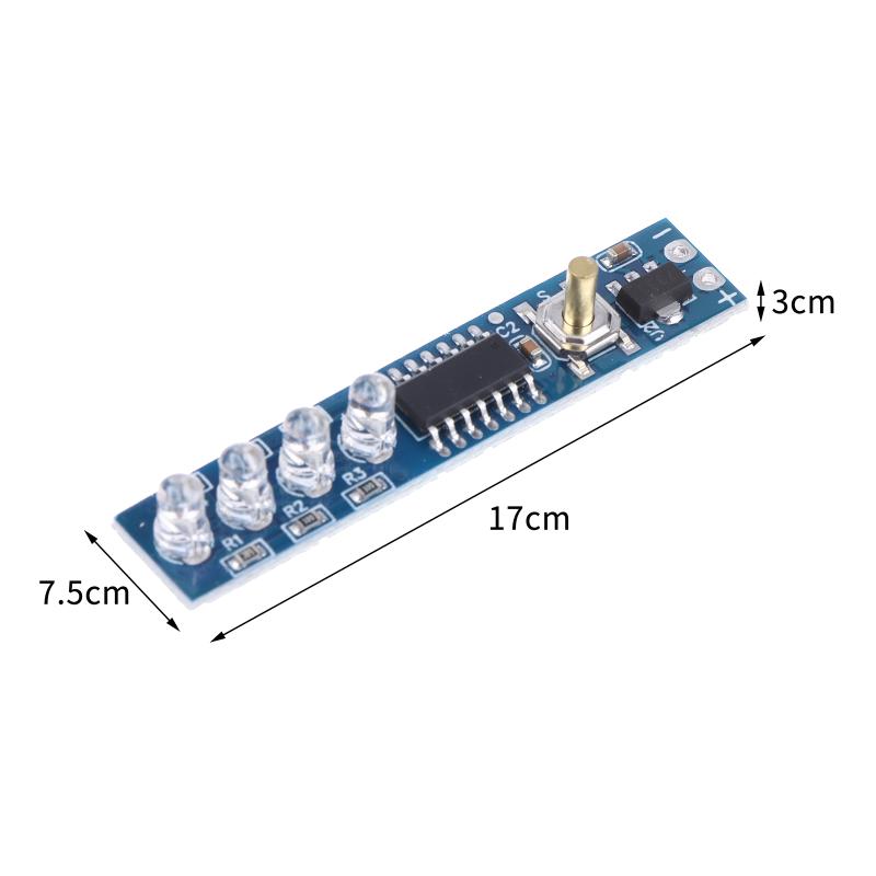 10Pcs 1-4S Single 3.7V 18650 Lithium Battery Capacity Indicator Module Percent Power Level Tester Led Dsplay Board 2S