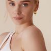 Lightweight Gold Hoop Earrings for Women Retro style Small Chunky Hoops Earrings14K Gold Plated White Gold Plated
