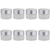 10Pcs Refillable Frosted Glass Containers for Facial Cream Travel Storage Mini Leak-Proof Cream Bottles Empty