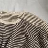 GL-Kids Korean Spring Striped Edge Sweater - Unisex Baby Loose Long-Sleeve Pullover