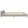 Vidaxl Bed Frame Without Mattress, Light Gray, 160X200 Cm, Upholstered