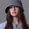 WHITE SANDS Purple Label Modern Retro Check Short Bonnet Hat Lennonel (3 Colors)