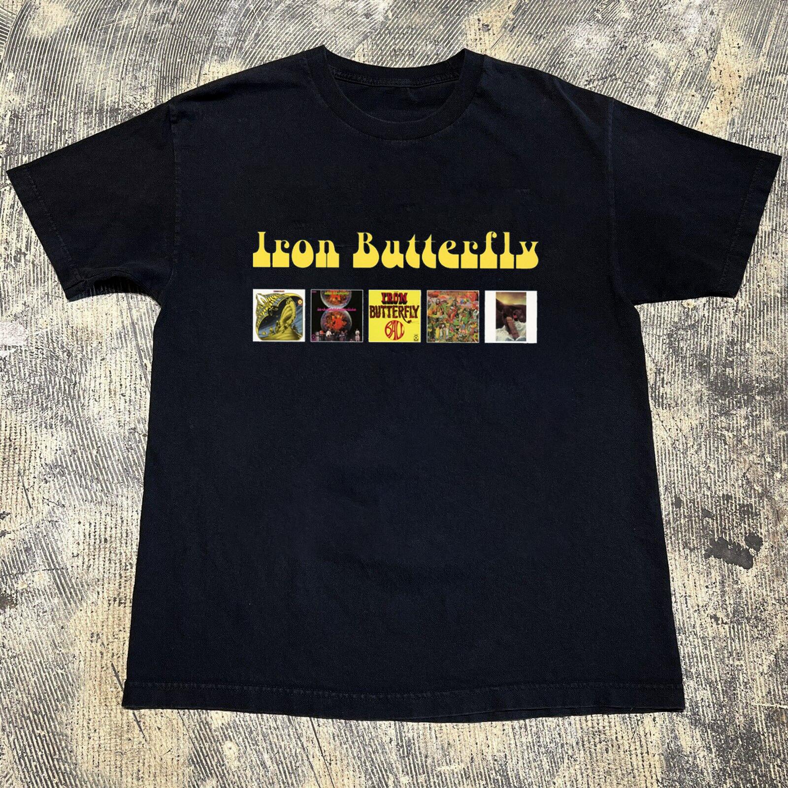 Iron Butterfly Band Collection Album Black All Size Unisex Shirt AR301 S