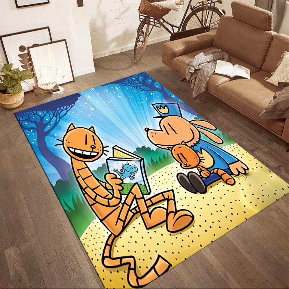 Dog Man Square Rugs Are a Great Choice for Living Rooms, Bedrooms, Home Décor, and As Gifts.