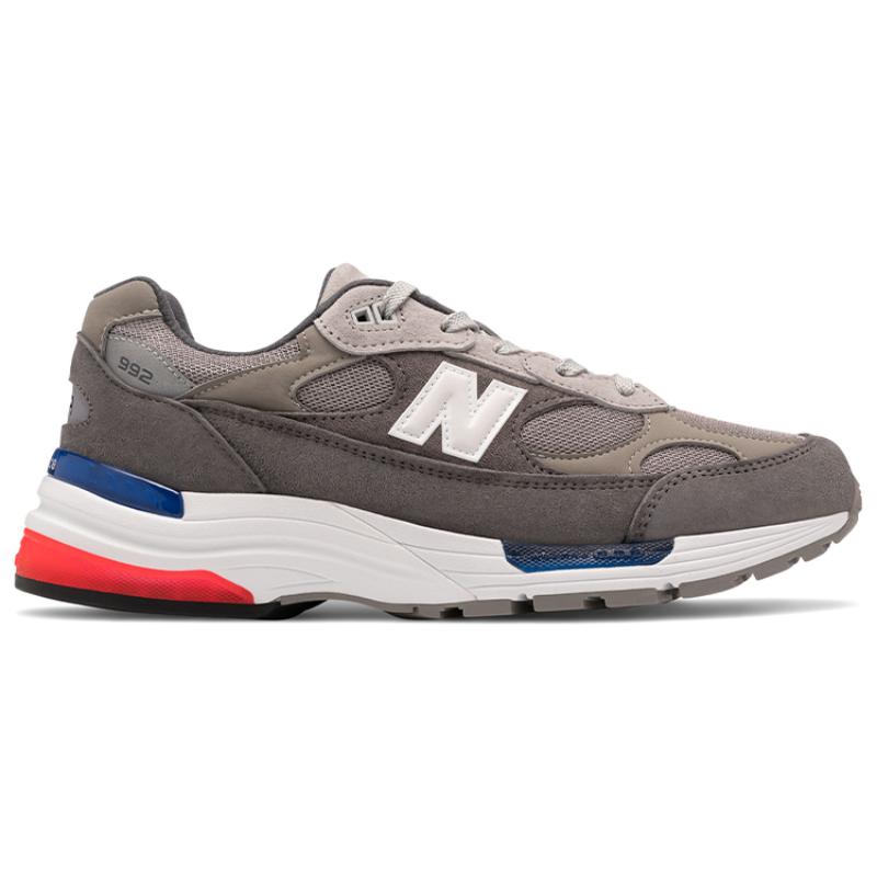 New Balance 992 Made In Usa 'Grey Blue Red' Sneakers M992AG