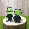 3D-gedruckte Frankenstein Halloween-Figur Grünes Monster Schreibtischdekoration Für Kinderzimmer Ornamente Feiertagsgeschenk Spielzeug