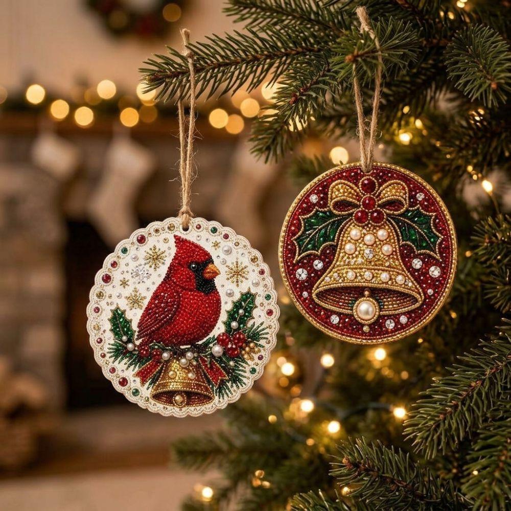 6Pcs Full Drill DIY Christmas Painting Kit Christmas Party Decor