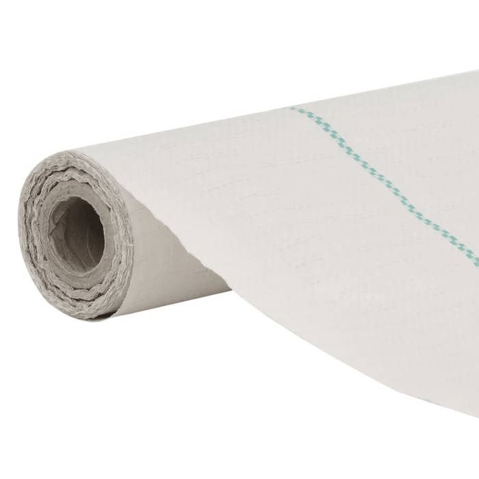 VidaXL Membrane anti-mauvaises herbes blanc 1x25 m PP, tissu anti-mauvaises herbes, membrane de contrôle des mauvaises 4005907