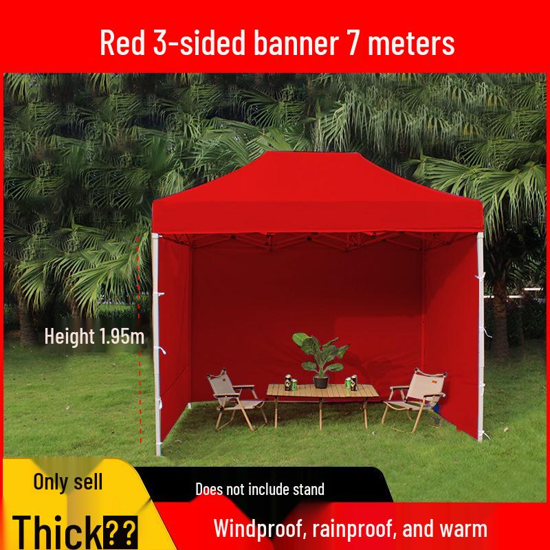 Transparent Tent Side Panel: Windproof & Waterproof Outdoor Canopy Enclosure with Thick Fabric and Durable Edging