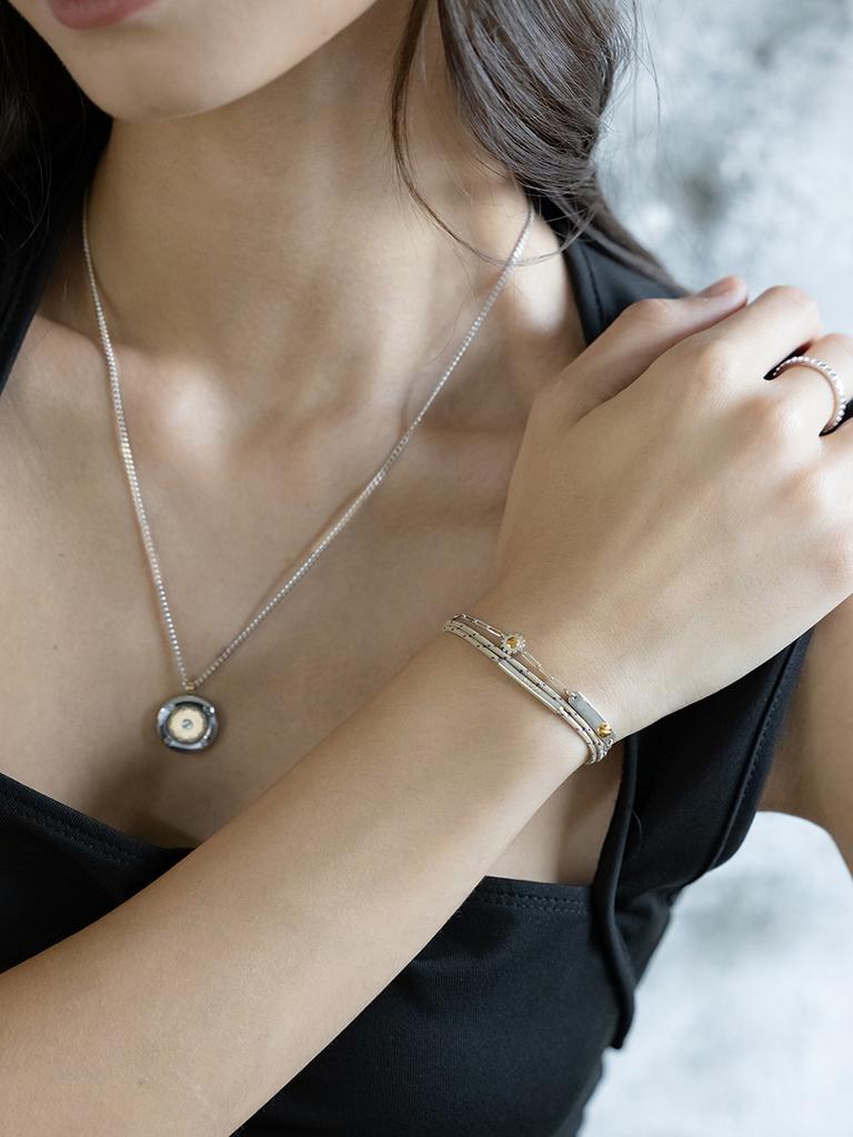 Begins Larin Double String Bracelet Beige Dot