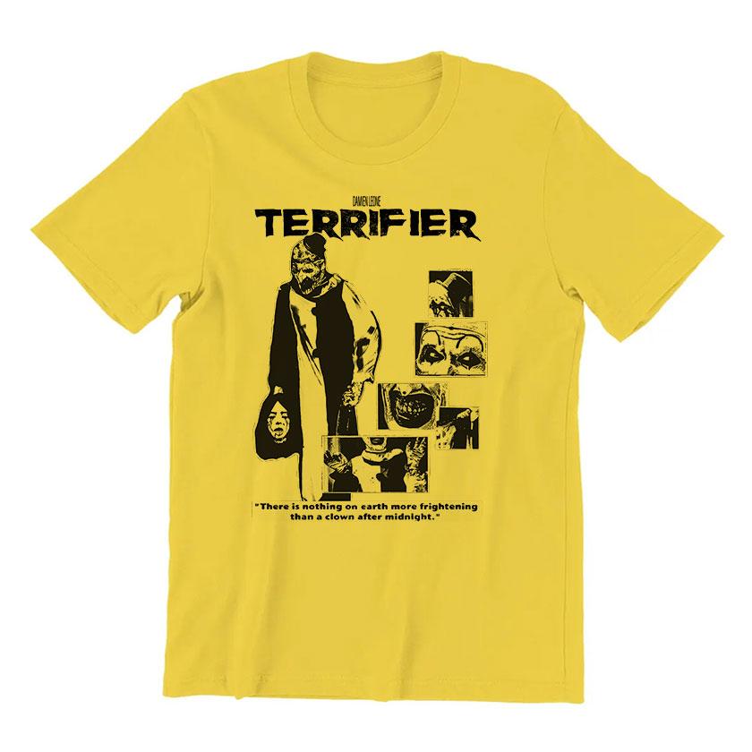 The Clown Art horror movie terrifier 2 slasher film scary halloween scream film killer clown 100 cotton printed t shirt for Unisex