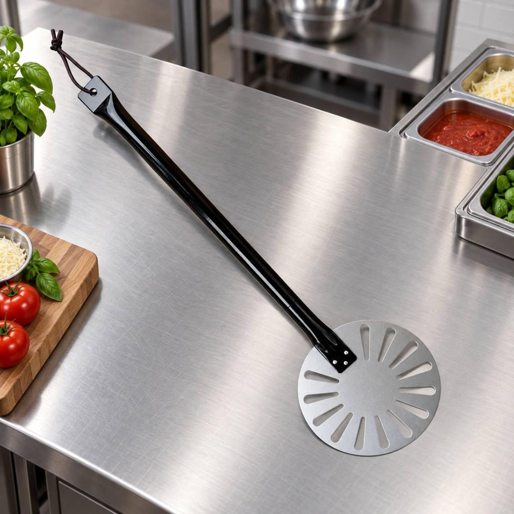 Aluminum Pizza Peel with Detachable Handle Long-Lasting Baking Tool Compact