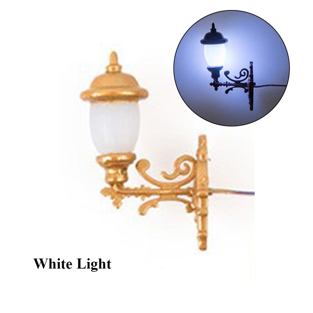 3V White/Warm Light Model ABS Metal Material Garden Yard Led Light New Dollhouse Wall Lamp