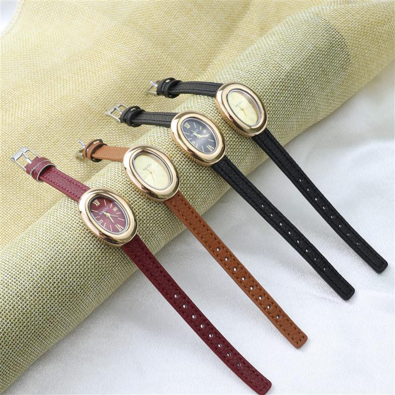 New Elegant Women's Quartz Oval Watch - Luxury Design for Students and Ladies