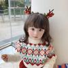 New Year Christmas Gift Kawaii Red Hair Pin Children Barrettes Bow Deer Santa Claus Kids Headwear Girls Kids Hair Accessories