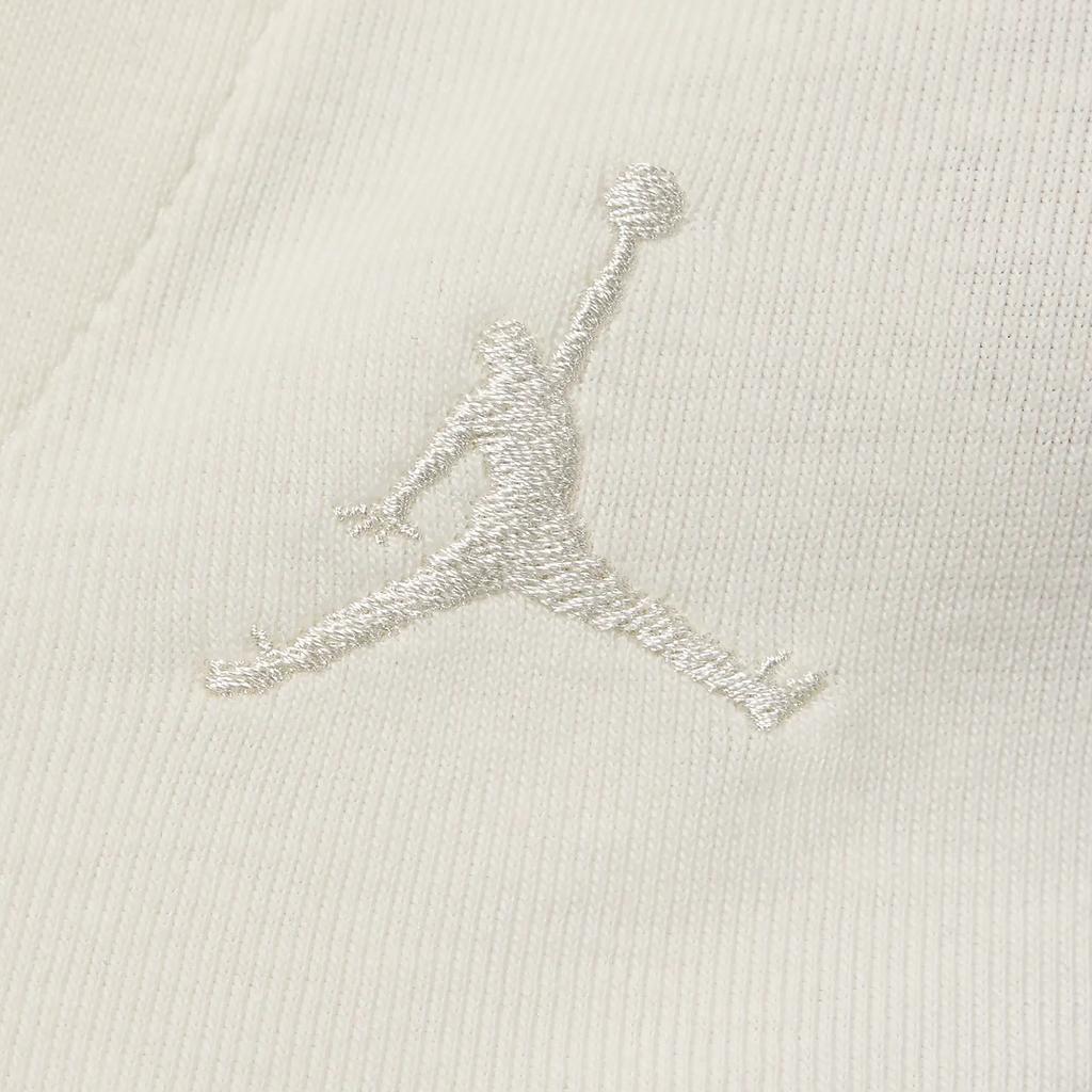 Jordan Casual Short Knit V-Neck T-Shirt With Regular Sleeves Women Tops Beige FN5397-133