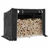 Firewood Rack with Rain Cover 151 x 80.5 x 110.5 cm Galvanized Steel
