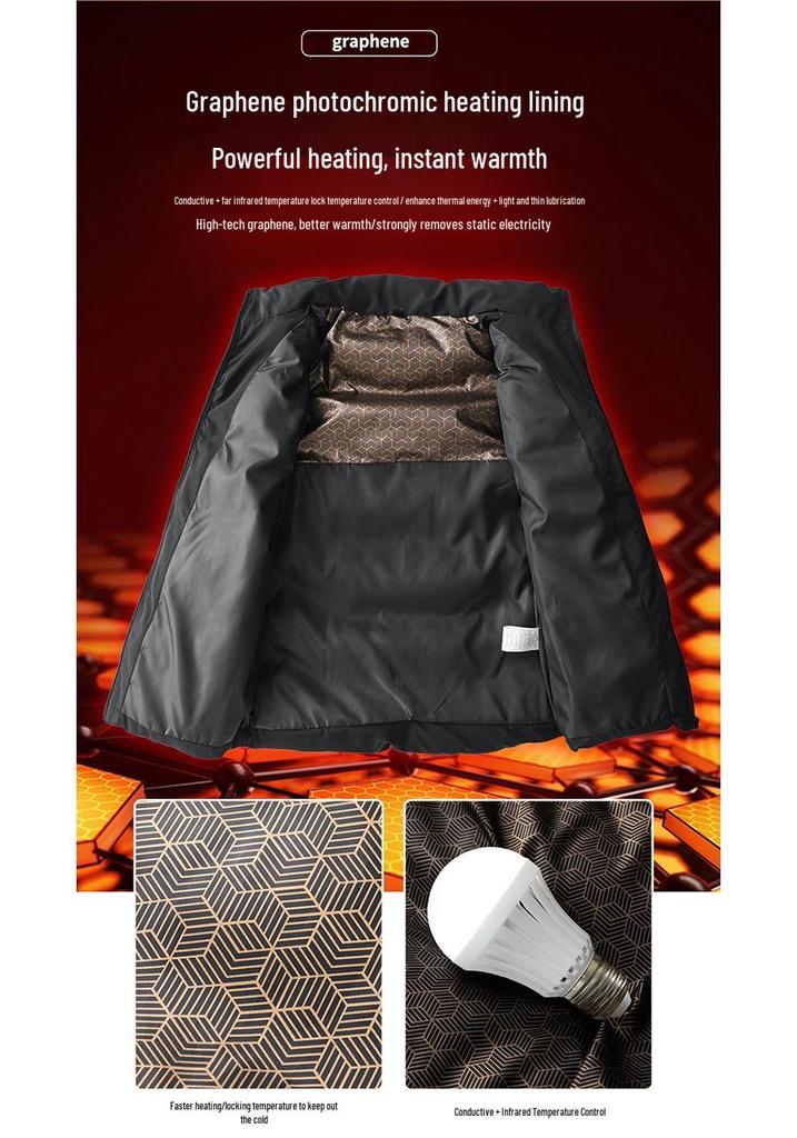 Autumn Winter Graphene Cotton Vest for Men & Women Athletes - Sleeveless Running & Training Outerwear