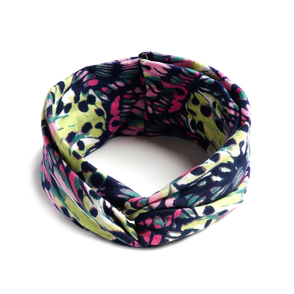 Bohemian Cross Knotted Headband Gypsy Yoga Sports Headband Wide Female Stretch Headband