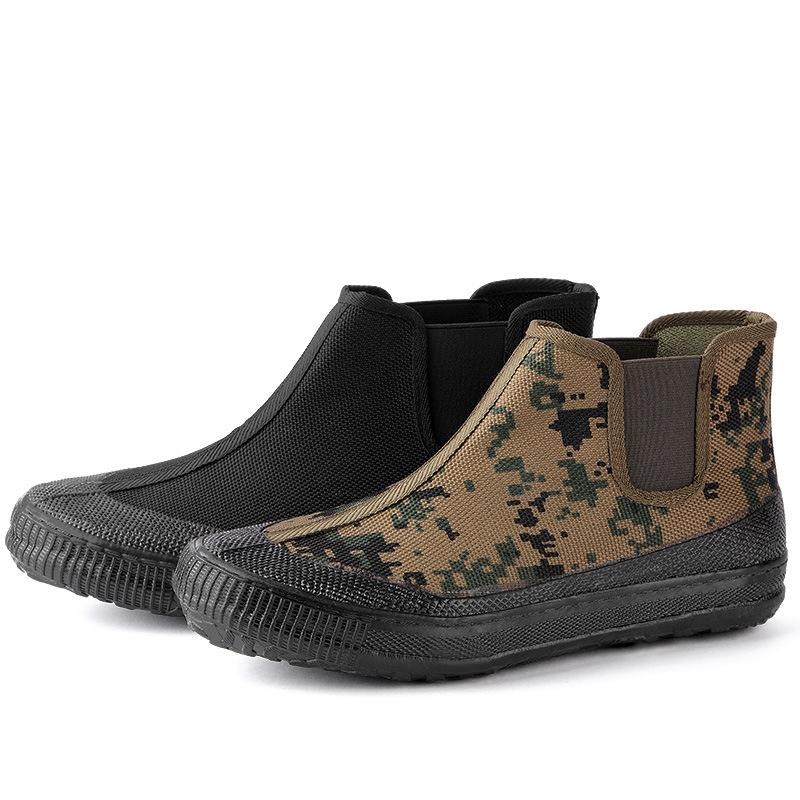 Mode Herren Canvas High Top Arbeitsschuhe Outdoor Abenteuerschuhe Verschleißfeste wasserdichte Farmstiefel Zapatos Para Hombre