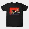 Asian Size Men Black Print T-shirt Will Slap! No-Cut Print Cotton Tshirt