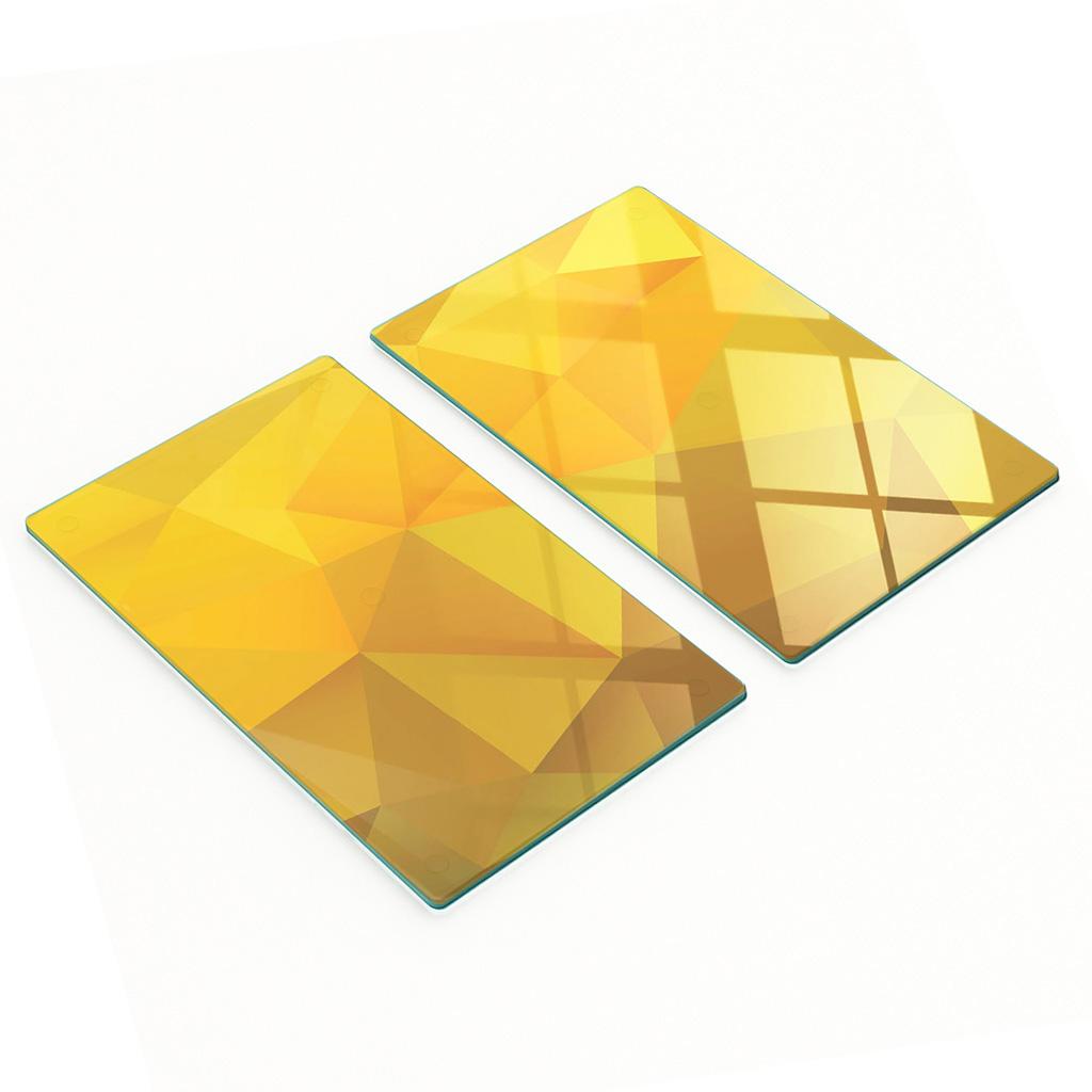 Multifunctional Decorative Glass Boards for Kitchen Triangles 2X30X52 Cm