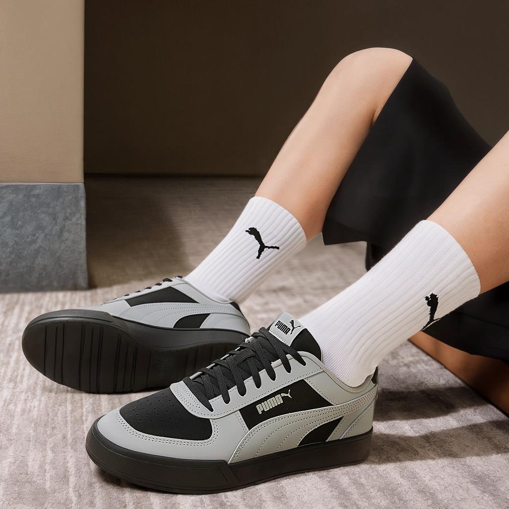 Puma Caven Comode Morbide Traspiranti Sneakers Basse Sneakers Unisex Nero Grigio 406753-02