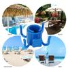 Beach Sunshade Umbrella Hooks Outdoor Travel Bcolumn Umbrella Four-Leg Hook for Towels Bags Hats