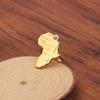 Design Africa Map Shape Ring, Versatile World Map Ring, Ring Jewelry for Men and Women