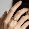 Liebesring, Damen-Zeigefingerring, Einfacher und kühler Stil für Paare, Neuer Perlenschmuck