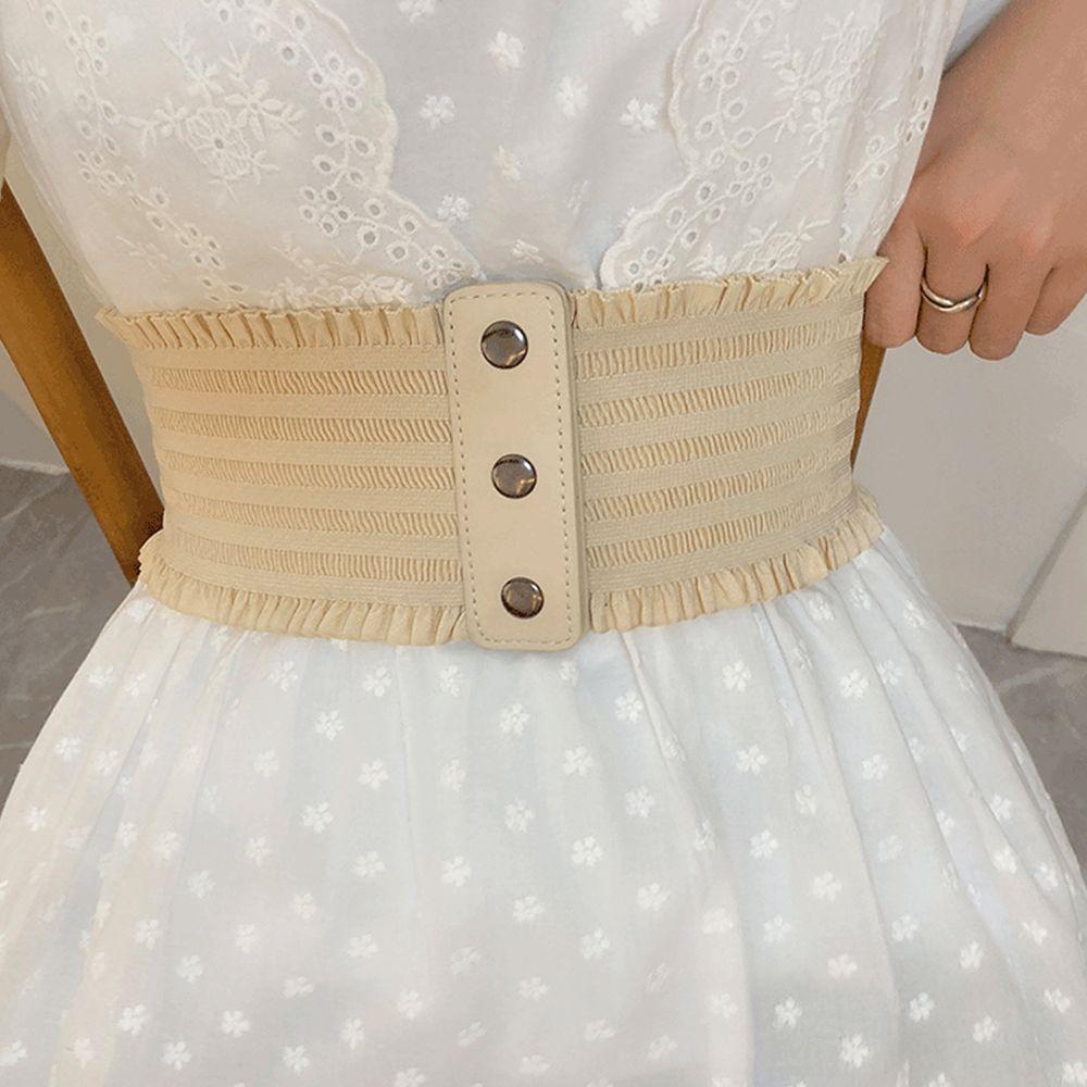 

Сплошной цвет темпераментного женского пояса с защелкой снизу, регулируемый пояс-корсет, пояс