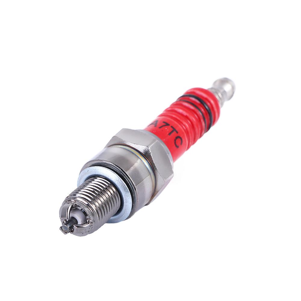 Moped Scooter Three-Electrode A7TC Motorcycle Spark Plug Modification Accessories Replacement Parts