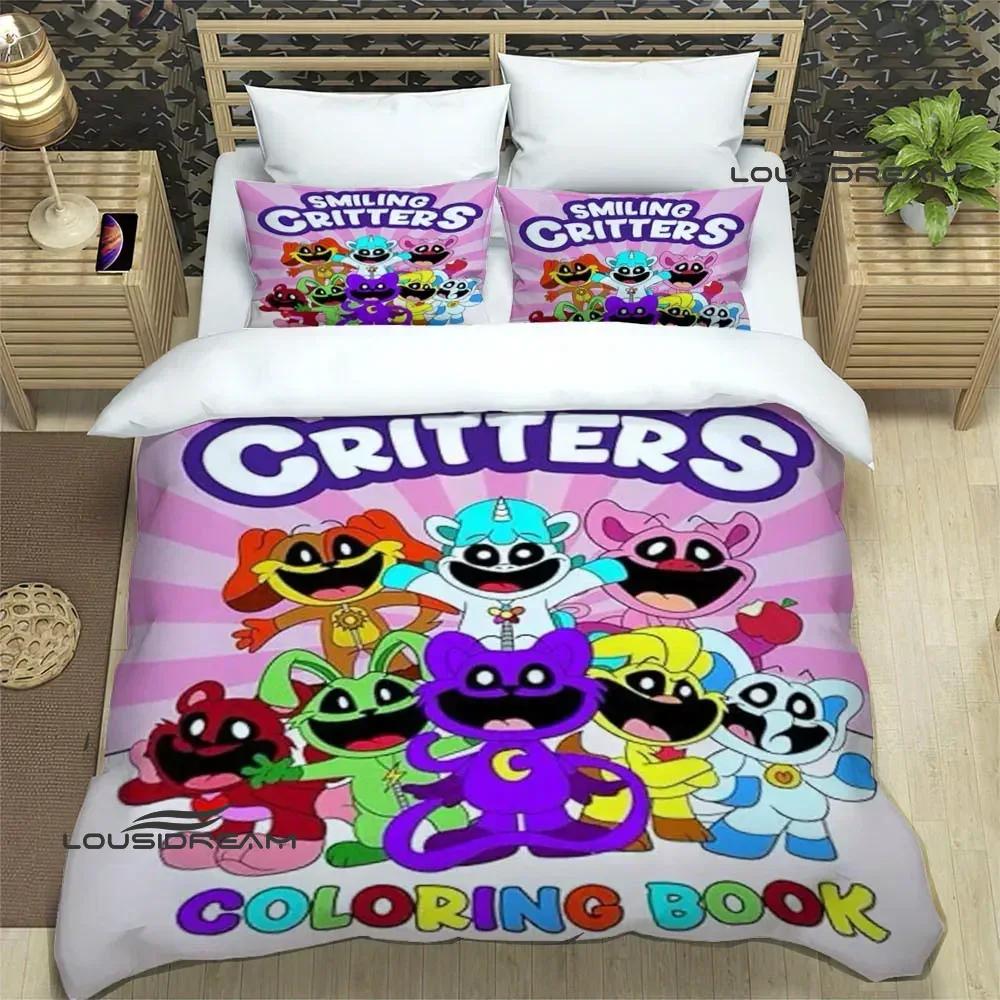 Set Biancheria da Letto Cartoni Animati Creature Sorridenti set squisito di biancheria da letto copripiumino set piumone set letto regalo di compleanno di lusso
