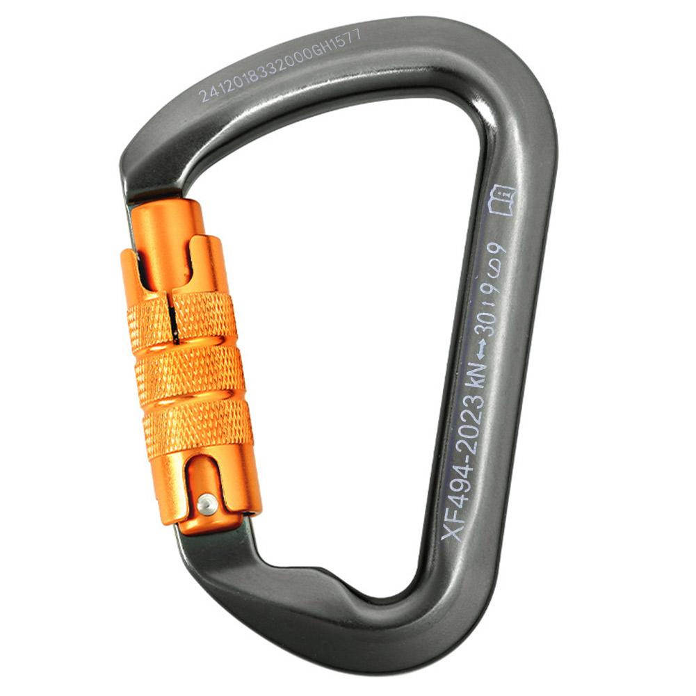 30kN Climbing Carabiner Heavy Duty Rock Climbing Carabiner Caribeaner Clips for Rock Climbing Rappelling and Mountaineering