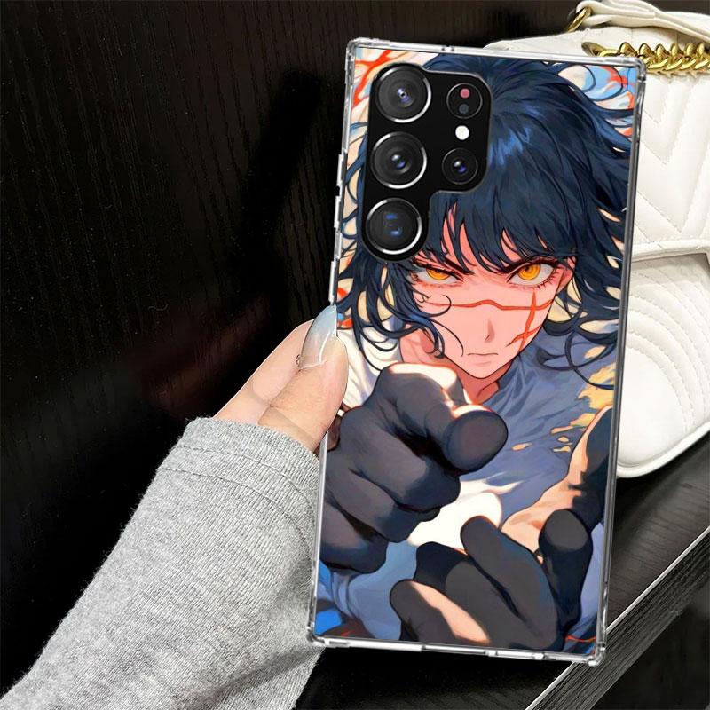 C-Chainsaw Man Yoru War Devil Hülle für Samsung Galaxy S25 S24 S23 S22 Ultra Weiche Handyhülle S25 Edge S21 Plus S20 FE S10 + Bla