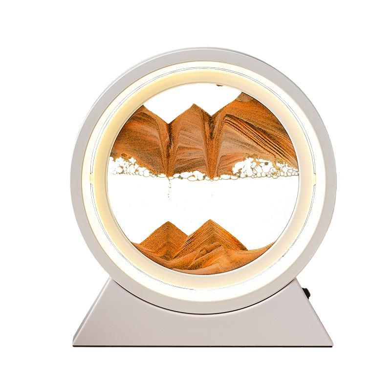 3D Quicksand Night Lamp: Creative Glass Table Light & Ornament Gift