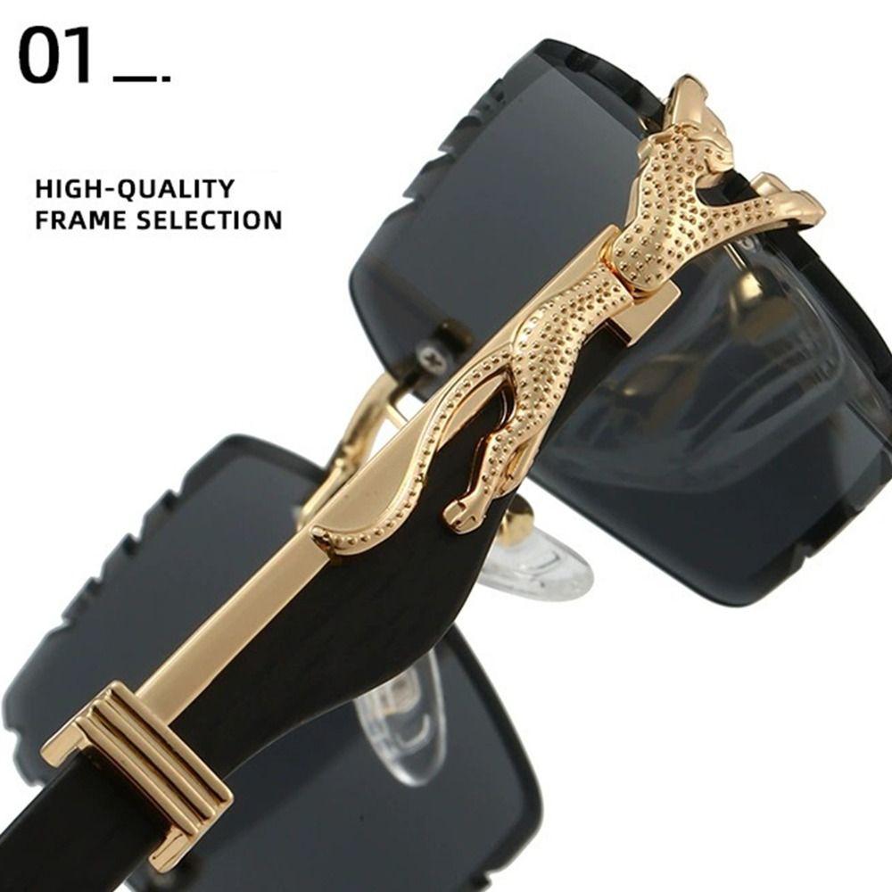 Anti-UV Rimless Women's Sunglasses Classic INS Women Sunglasses Cool Retro Frame Eyewear Gift