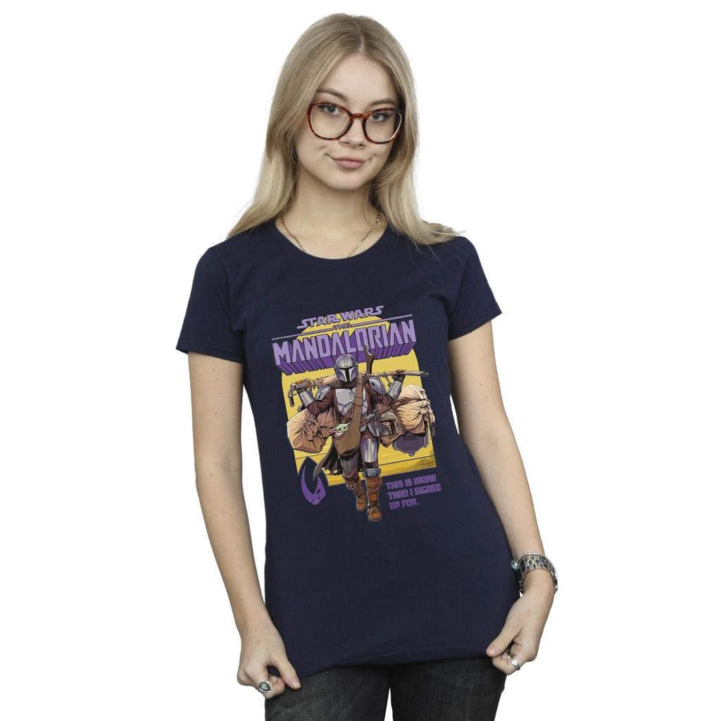 Star Wars Womens/Ladies The Mandalorian More Than I Signed Up For Cotton T-Shirt