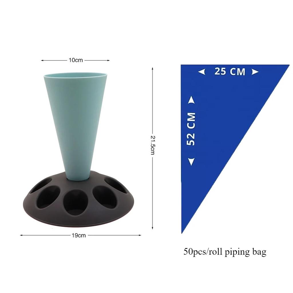 Cream Tool Piping Bag Rack Storage Auxiliary Decorating Mouth Storage Stand Cream Practice Pastry Baking Tools